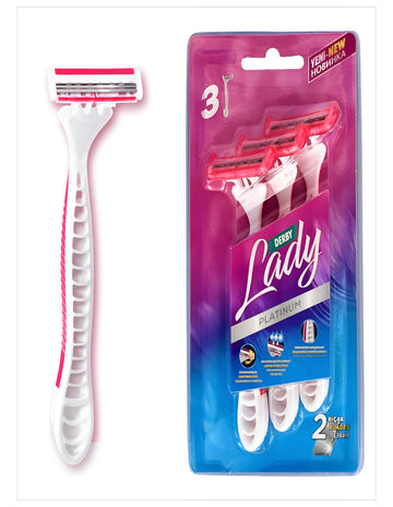 DERBY LADY PLATINUM TWIN BLADE (3 PCS)